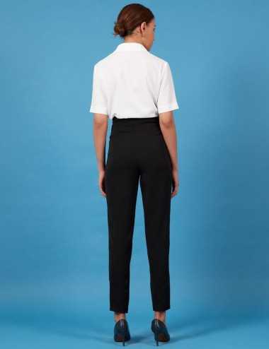 Pantalon Noir taille haute pour femme