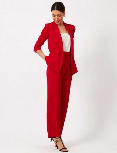 Veste tailleur Rouge pour femme