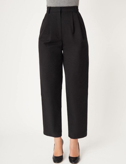 Pantalon droit avec pinces