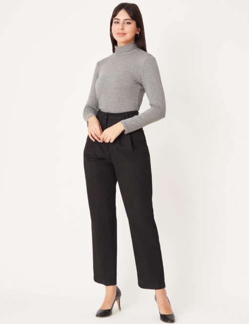 Pantalon droit avec pinces