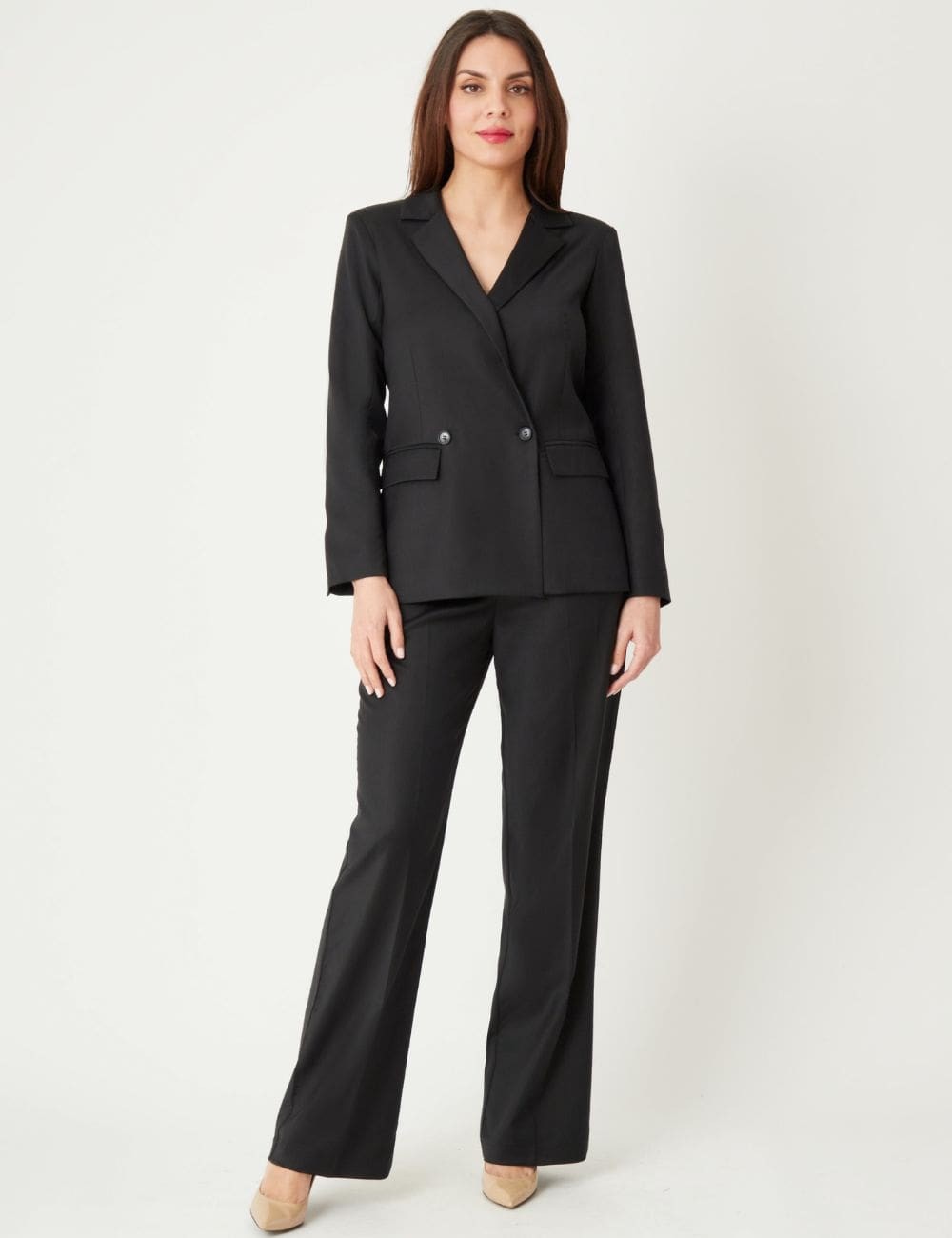 Blazer noir avec col à revers