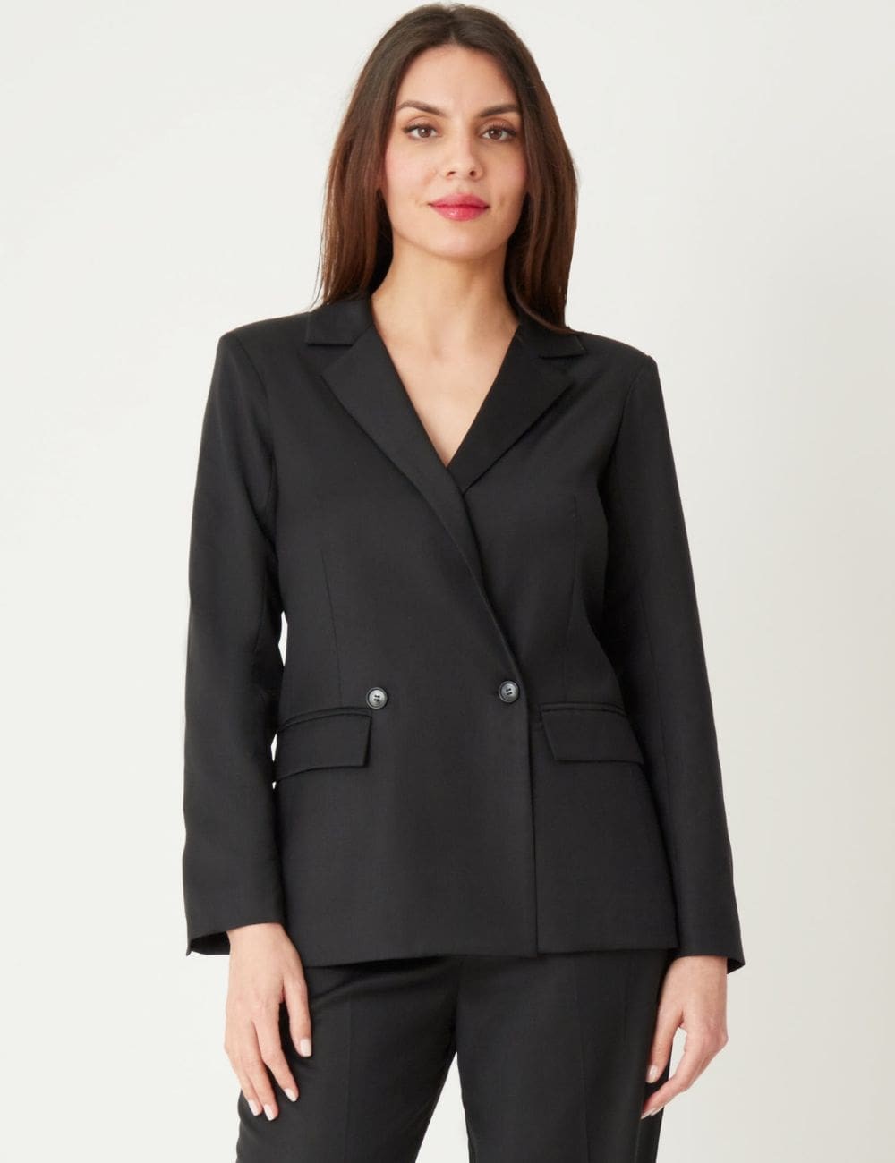 Blazer noir avec col à revers