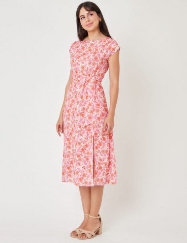 Robe imprimé fleur en Viscose