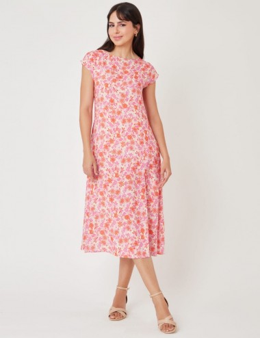 Robe imprimé fleur en Viscose