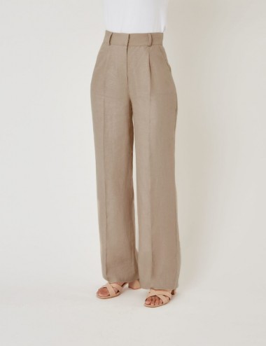 Dalel Pants Lin Grège - Ms....
