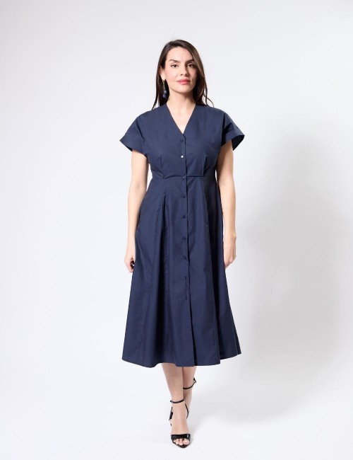 Melika Dress Bleu Marine -...