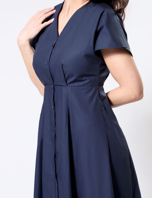 Melika Dress Bleu Marine -...