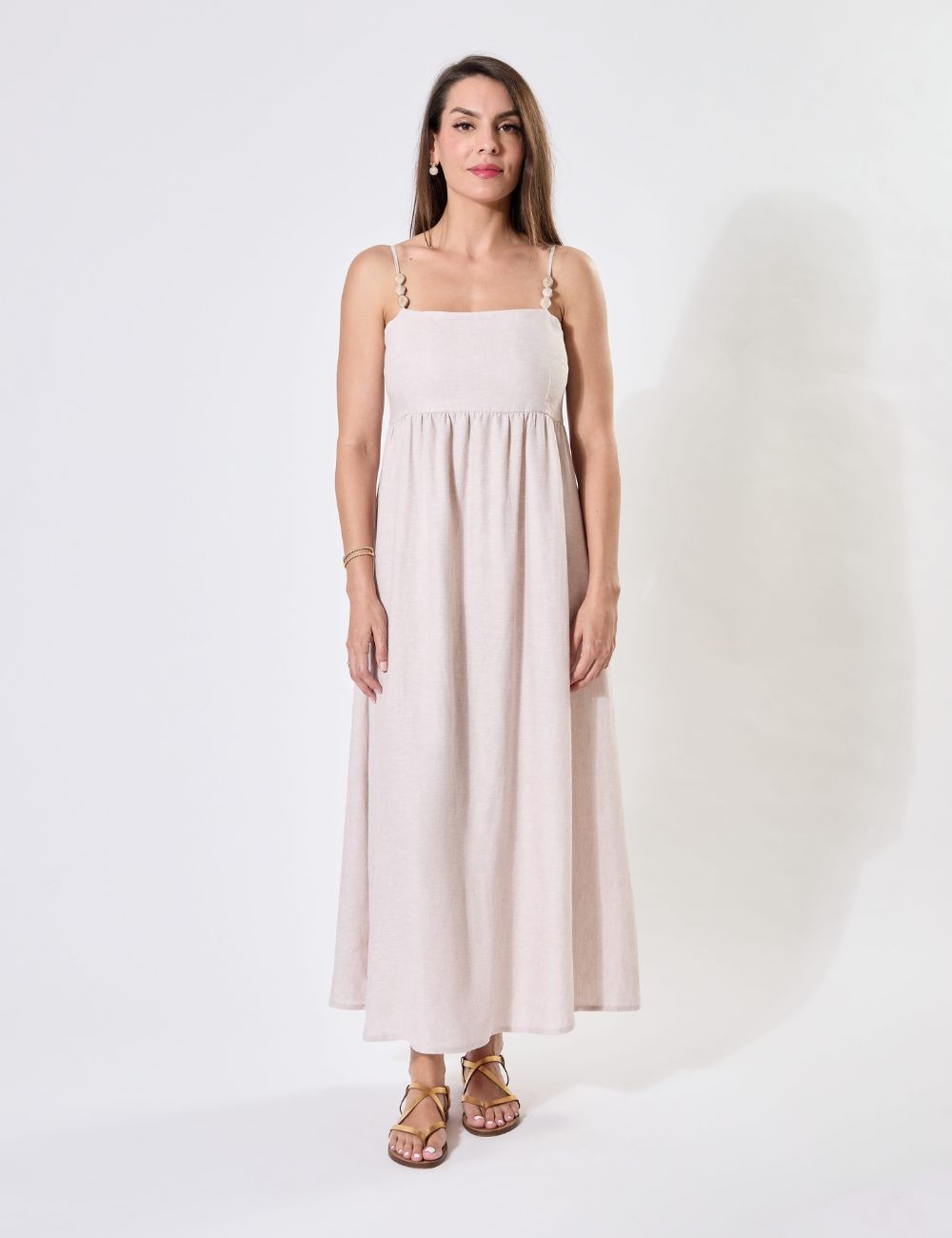 Line Dress Lin Beige - Ms....