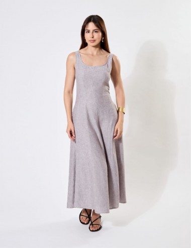 Mila Dress Lin Grege - Ms....