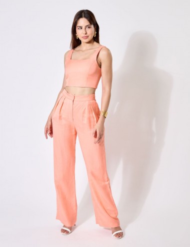 Emmy Top - Haut Lin Corail...
