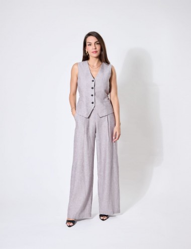 Jade Pants - Pantalon lin...
