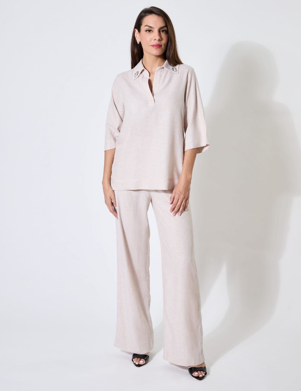 Noa Top - Blouse lin beige...