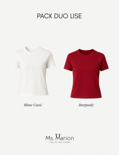 Pack Duo Lise T-shirt coton...