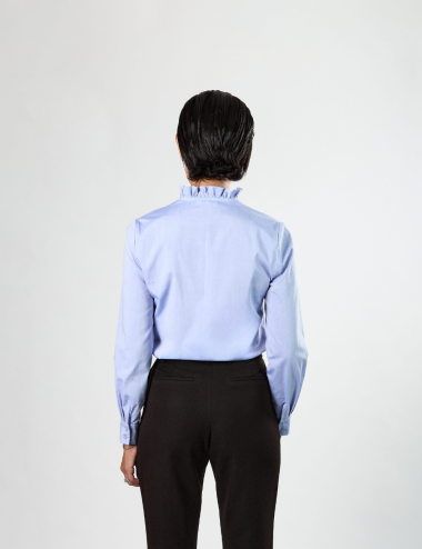 Sihem Shirt - Popeline Bleu...
