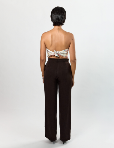 Feriel Pants - Crepe marron...