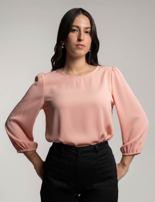 Asma Top - Haut saumon à...