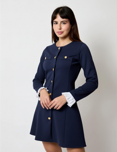 Grace Dress Marine - Robe...