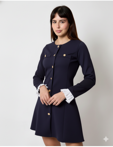 Grace Dress Marine - Robe...