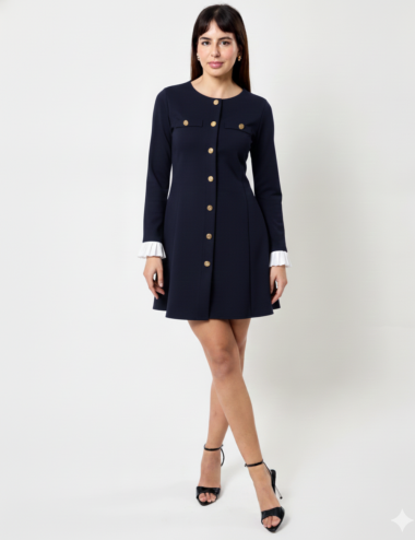Grace Dress Marine - Robe...